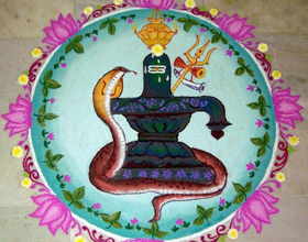 Shiva Rangolis