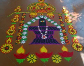 Shiva Rangoli