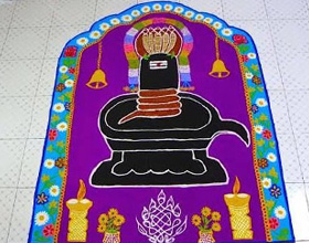 Lord Shiva Rangoli